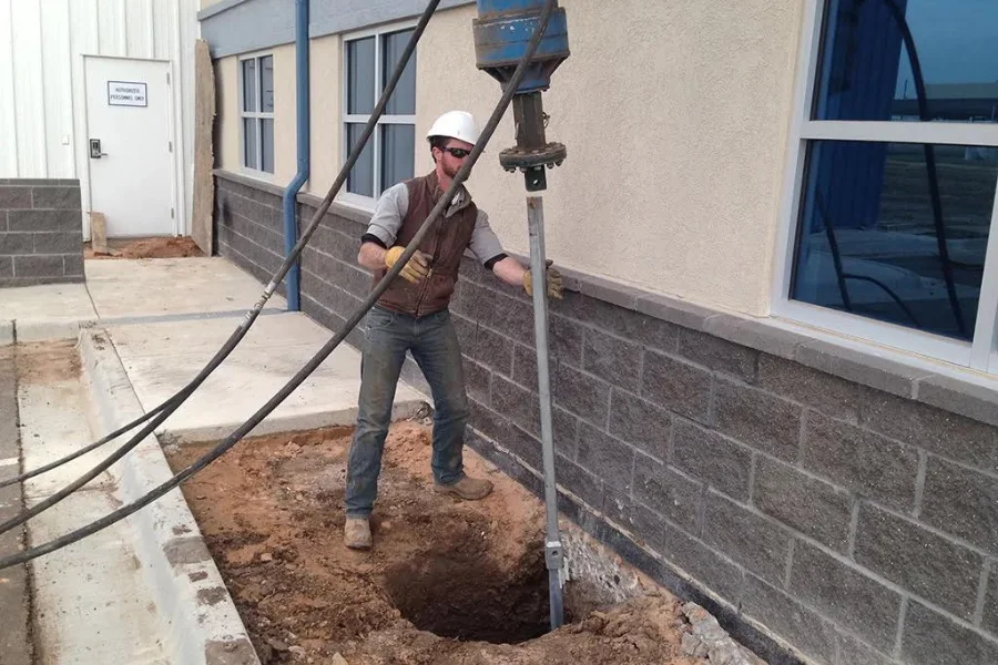 Injection Pier Installation in Bernalillo, NM